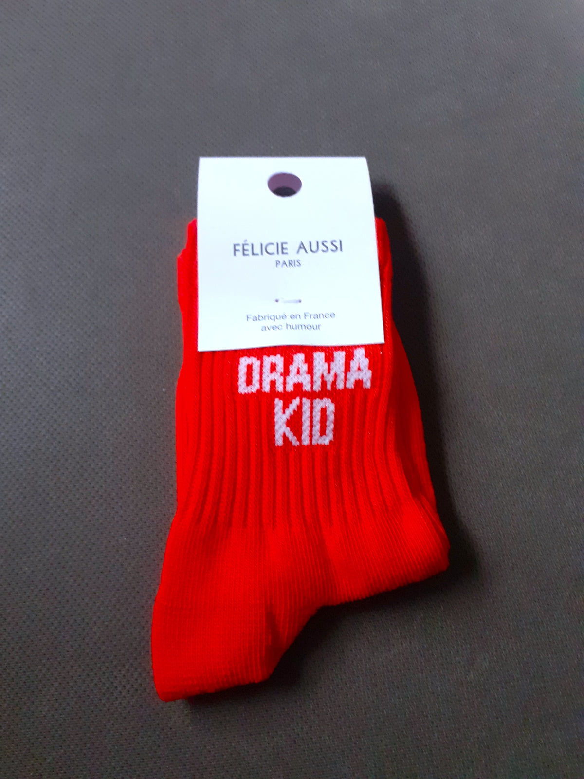 Félicie Aussi - Chaussettes Enfant - DRAMA KID - rouge (3 tailles)
