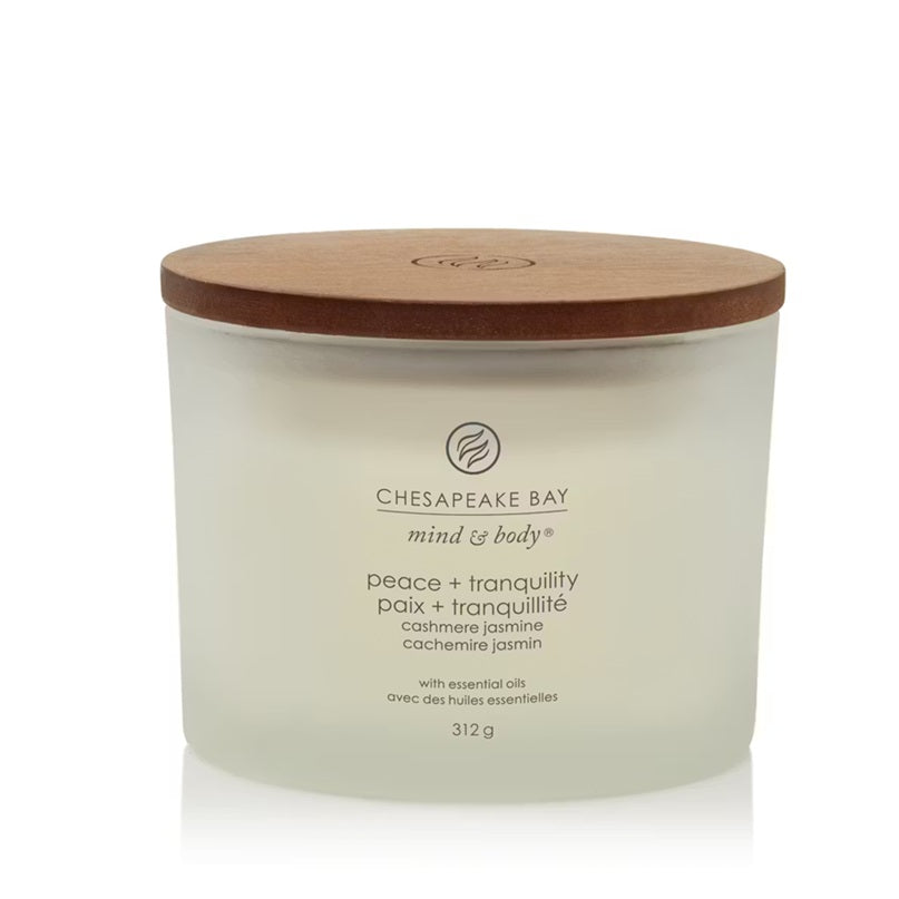 Chesapeake Bay Candle - 3 mèches 312gr - Cashmere Jasmine (Paix & Tranquilité)