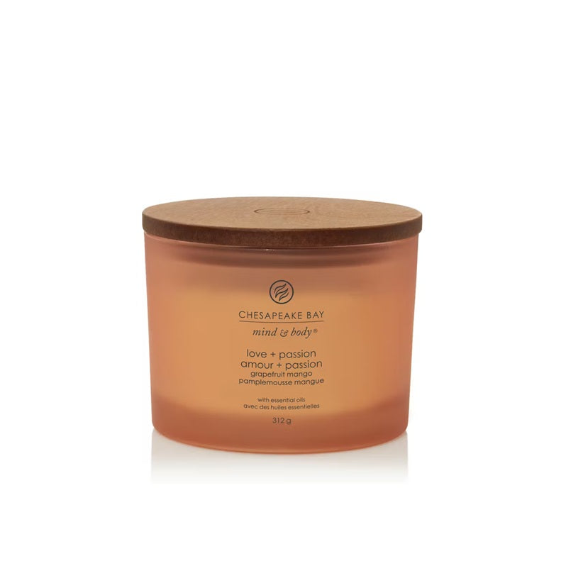 Chesapeake Bay Candle - 3 mèches 312gr - Grapefruit Mango (Amour & Passion)
