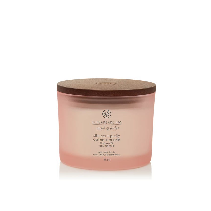 Chesapeake Bay Candle - 3 mèches 312gr - Rose Water (Calme & Pureté)