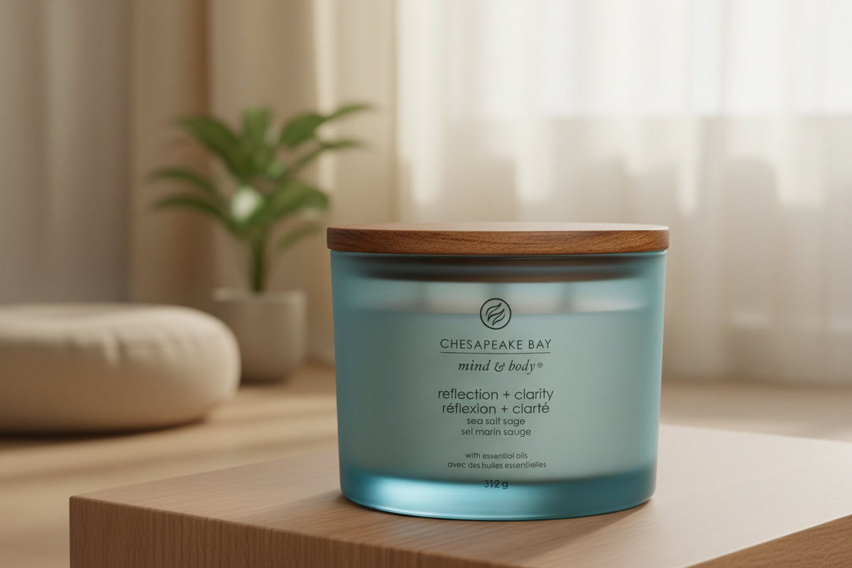 Chesapeake Bay Candle - 3 mèches 312gr - Sea Salt Sage (Réflexion & Clarté)