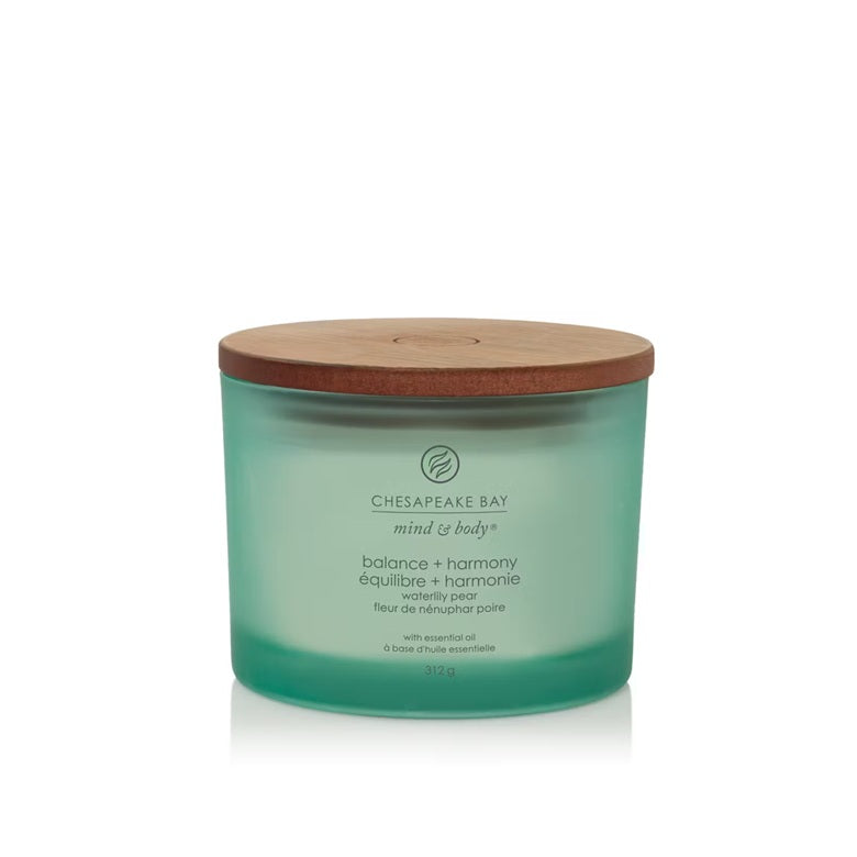 Chesapeake Bay Candle - 3 mèches 312gr - Waterlily Pear (Équilibre & Harmonie)