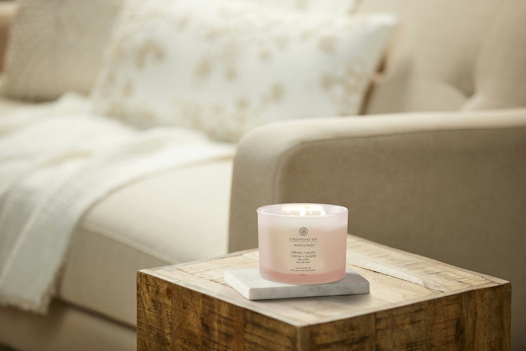 Chesapeake Bay Candle - 3 mèches 312gr - Rose Water (Calme & Pureté)