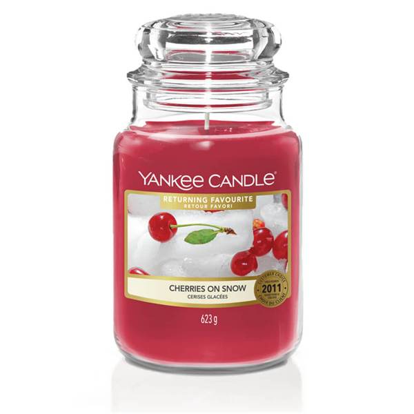 Yankee Candle Cherries on Snow 623gr - Large Jar