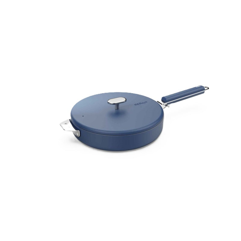 Cookut couvercle inox 24cm myrtille sur poêle 24cm