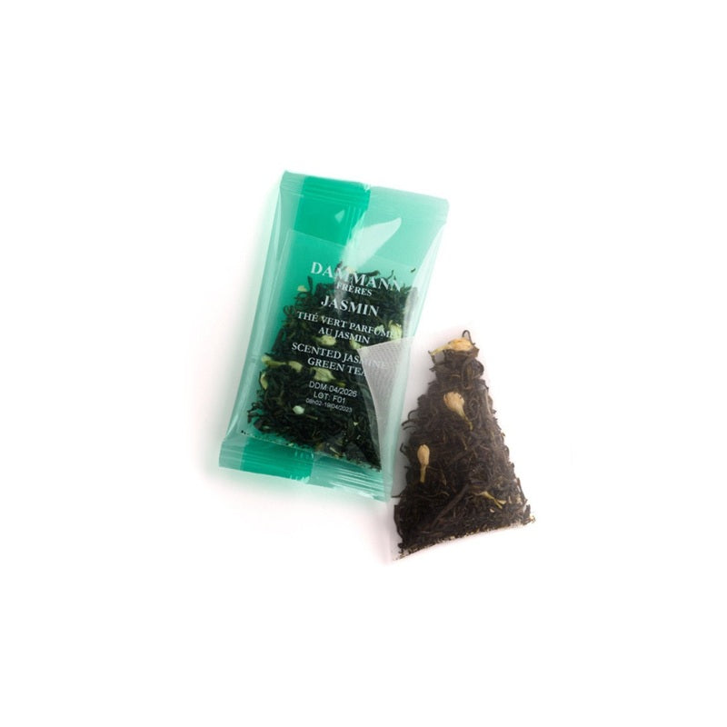 Dammann Frères - Thé vert au Jasmin Chung Hao - 6 sachets (pour thé glacé) (DDM 04/2026)