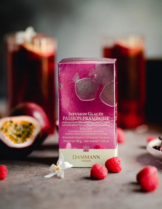 Dammann Frères - Carcadet Passion Framboise - 6 sachets (pour infusion glacée)