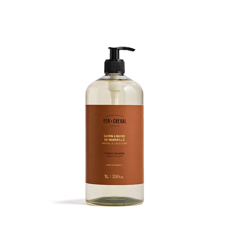 Fer à Cheval - Savon Liquide de Marseille 1 Litre - Fleur d'Oranger