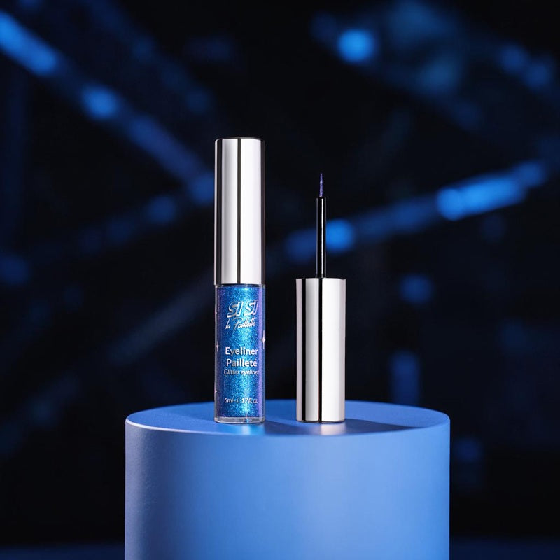 Si Si La Paillette - Eyeliner Pailleté - Bleu Électrique