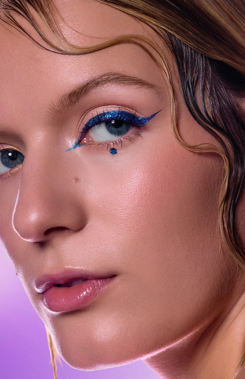 Si Si La Paillette - Eyeliner Pailleté - Bleu Électrique