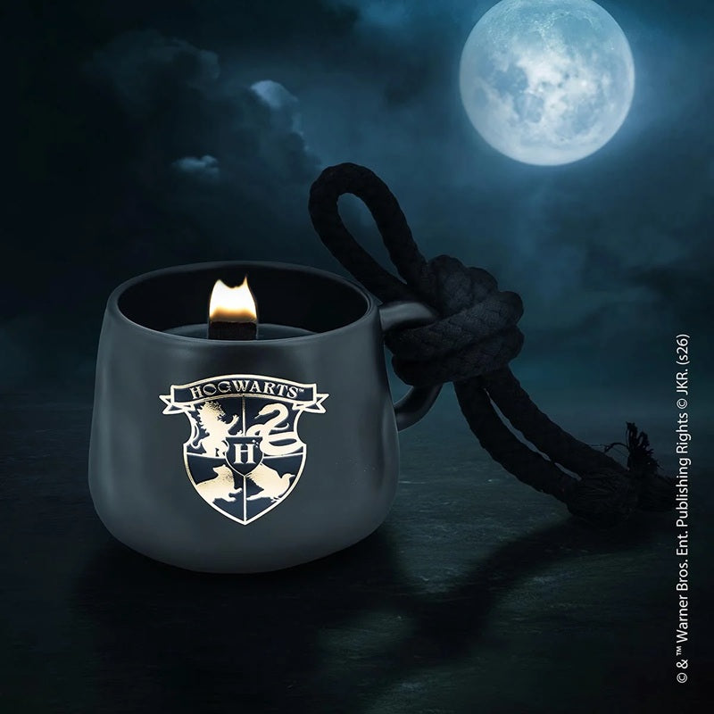 Harry Potter Bougie parfumée Hogwarts 200gr tasse noir & or mèche bois