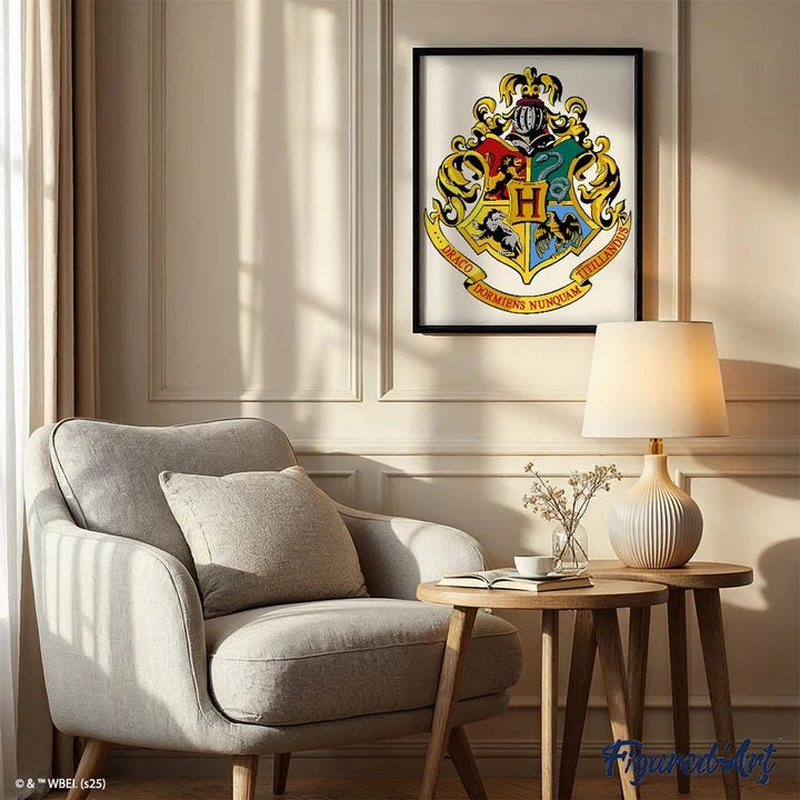 Peinture par numéros - Châssis 40x50cm - Blason de Poudlard