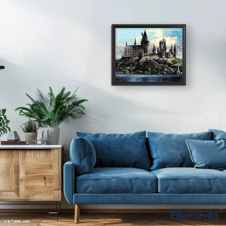 Peinture par numéros - Châssis 40x50cm - Château de Poudlard