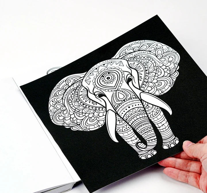 Livre de coloriage Adulte - L'Univers des Animaux