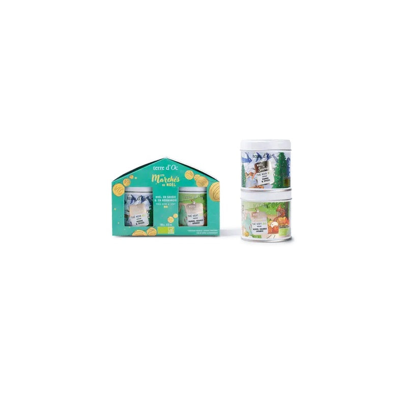 Terre d'Oc - Coffret Duo Thés Marché de Noël en Savoie & en Normandie