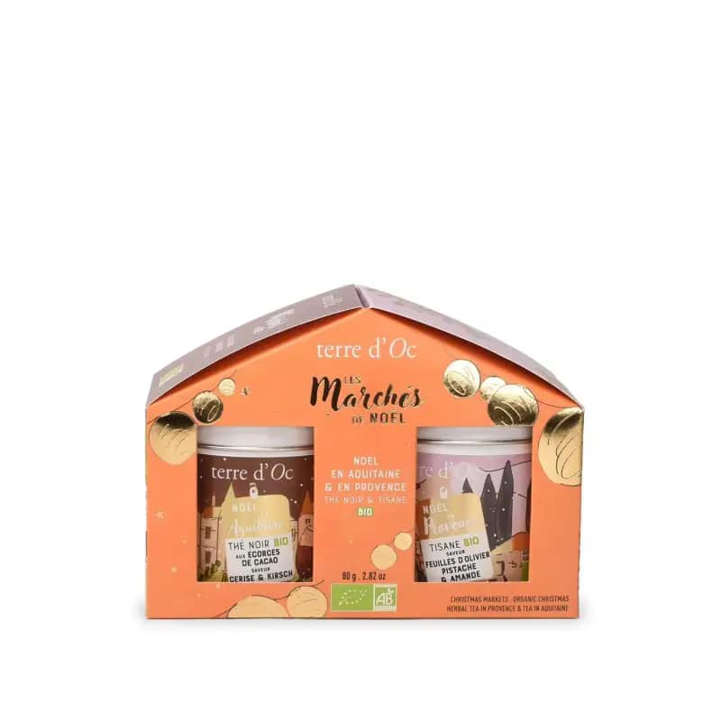 Terre d'Oc - Coffret Duo Thé & Tisane - Noël en Aquitaine & en Provence