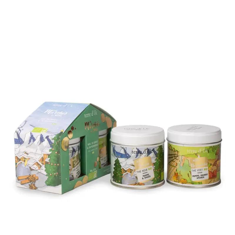 Terre d'Oc - Coffret Duo Thés Marché de Noël en Savoie & en Normandie