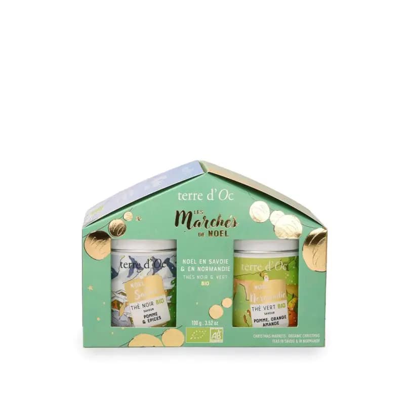 Terre d'Oc - Coffret Duo Thés Marché de Noël en Savoie & en Normandie
