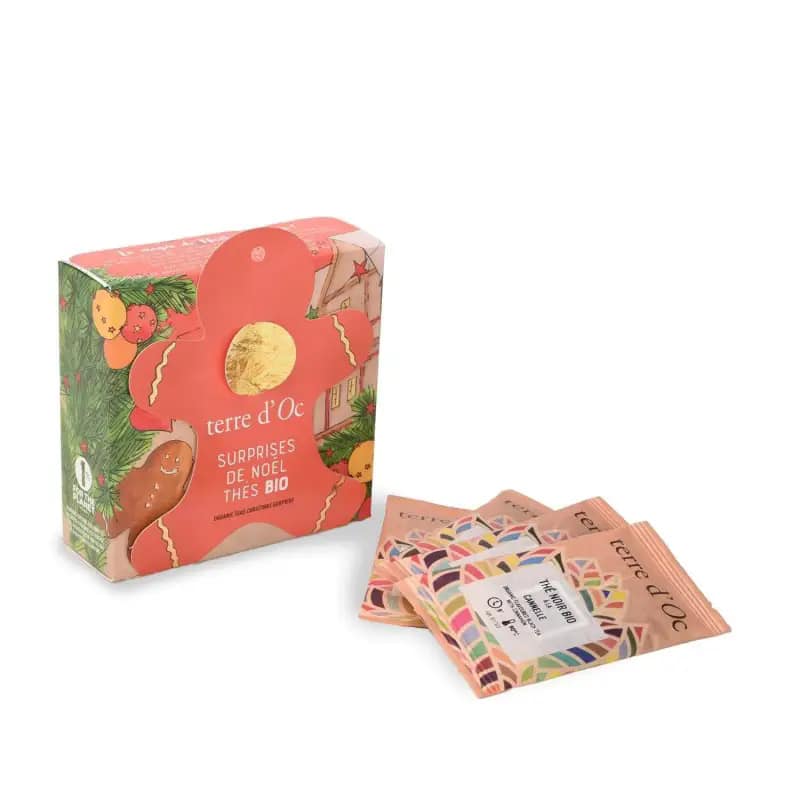 Terre d'Oc - Cadeau de table thés BIO - Gingerman 8 sachets