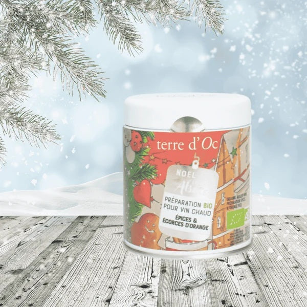Terre d'Oc - Préparation BIO pour vin chaud d'Alsace - boîte vrac 120gr