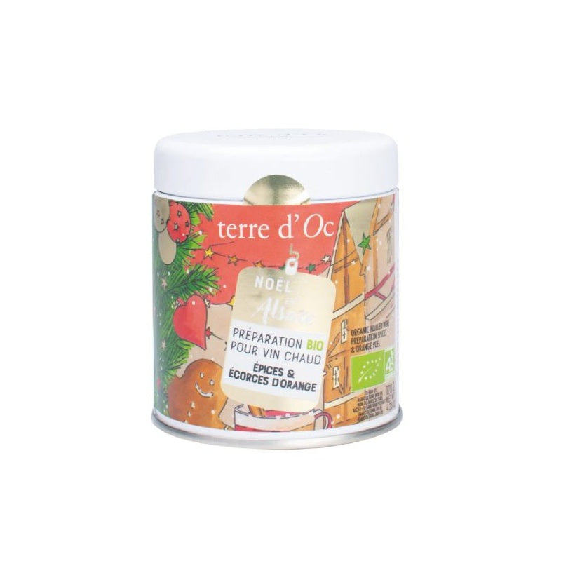 Terre d'Oc - Préparation BIO pour vin chaud d'Alsace - boîte vrac 120gr