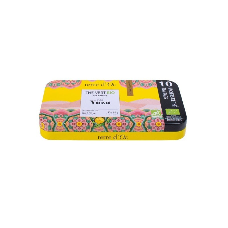 Terre d'Oc - Boîte nomade 10 sachets - Thé vert BIO yuzu