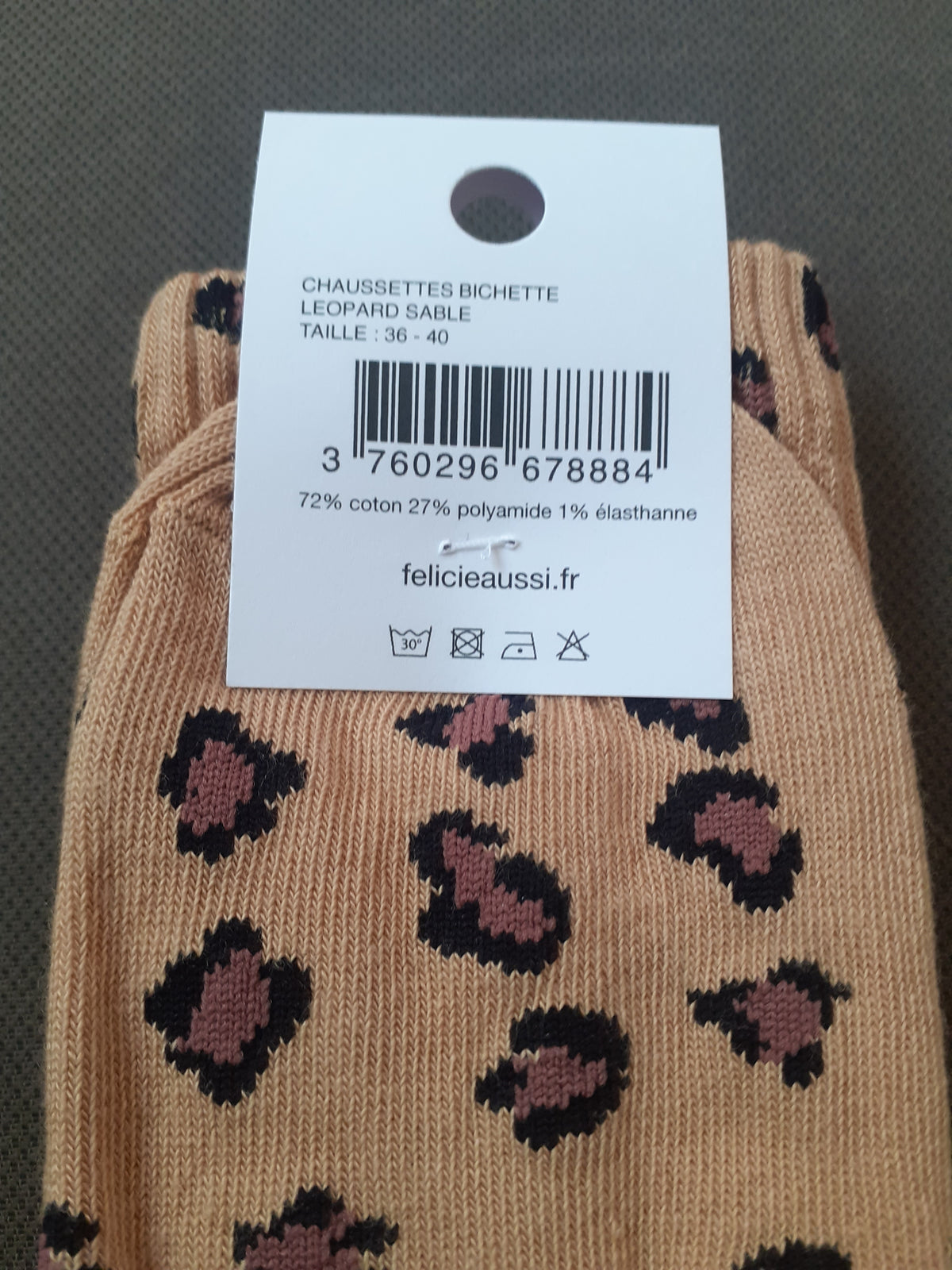 Félicie Aussi - Chaussettes - BICHETTE - léopard 36/40