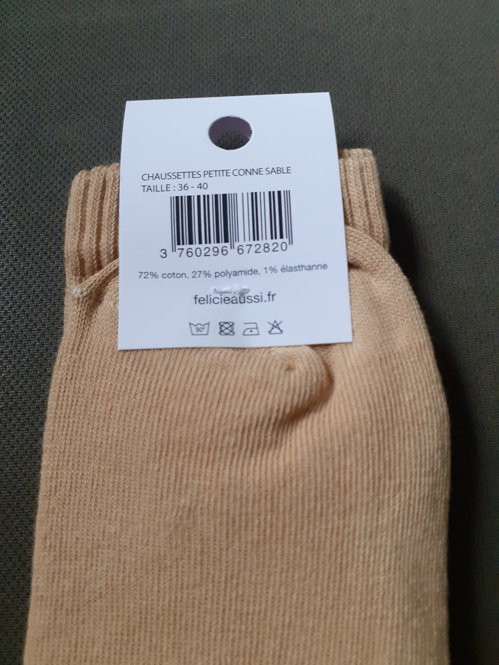 Félicie Aussi - Chaussettes - PETITE CONNE - sable 36/40
