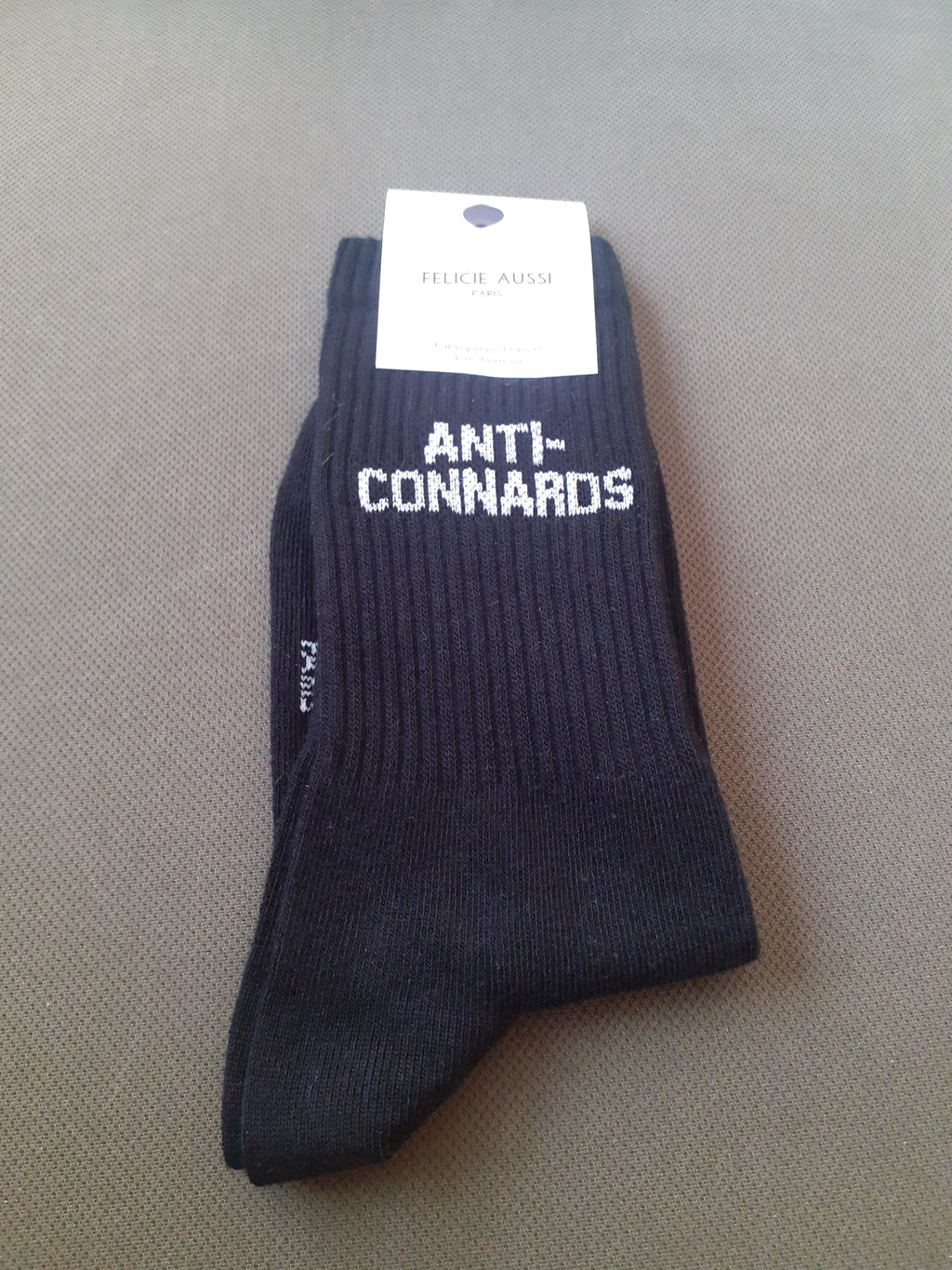 Félicie Aussi - Chaussettes - ANTI-CONNARD - noire 36/40