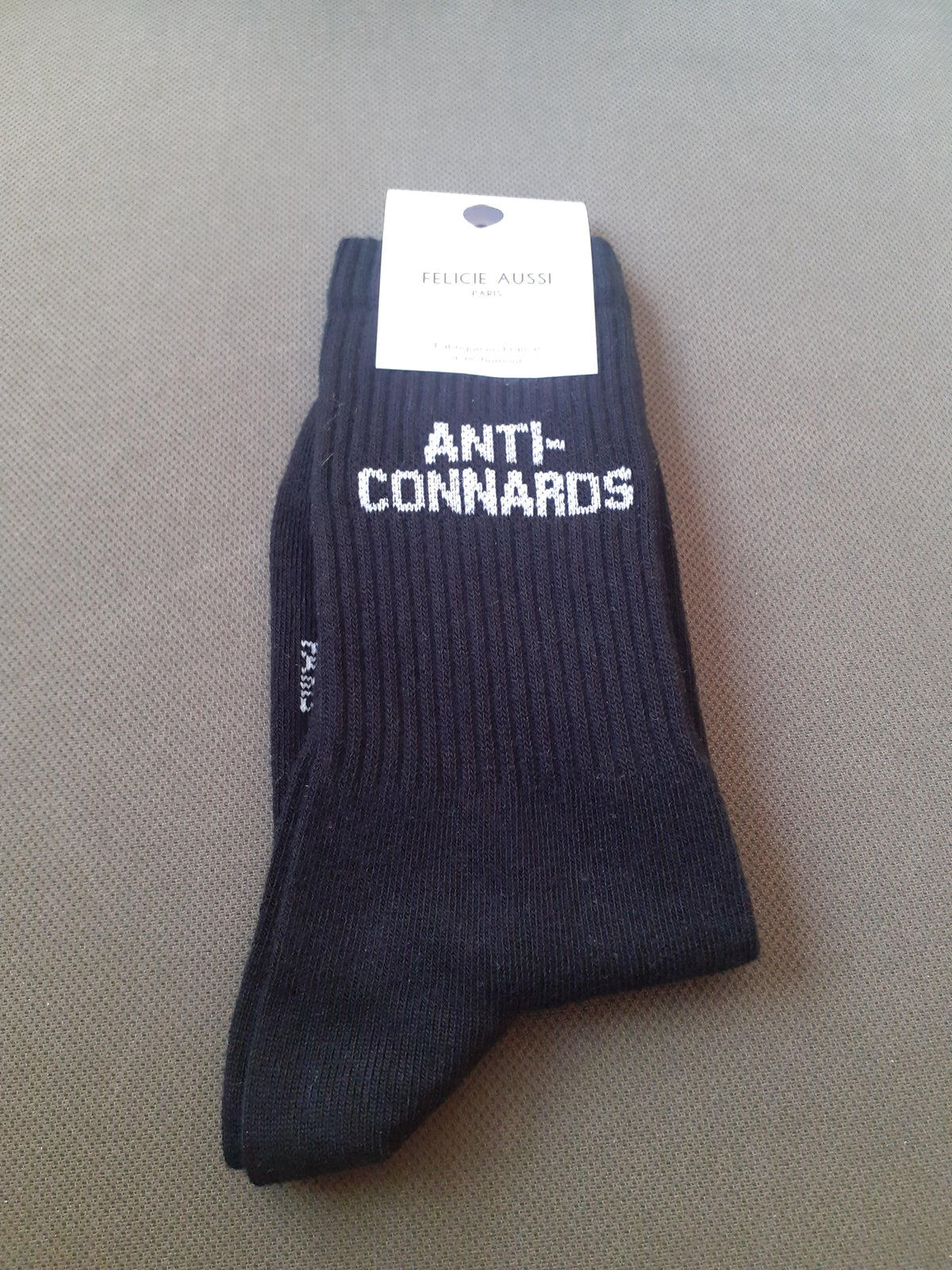Félicie Aussi - Chaussettes - ANTI-CONNARD - noire 36/40