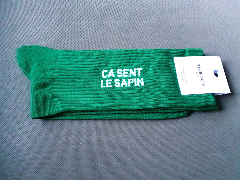 Félicie Aussi - Chaussettes - Ça sent le Sapin - vert foncé 40/45