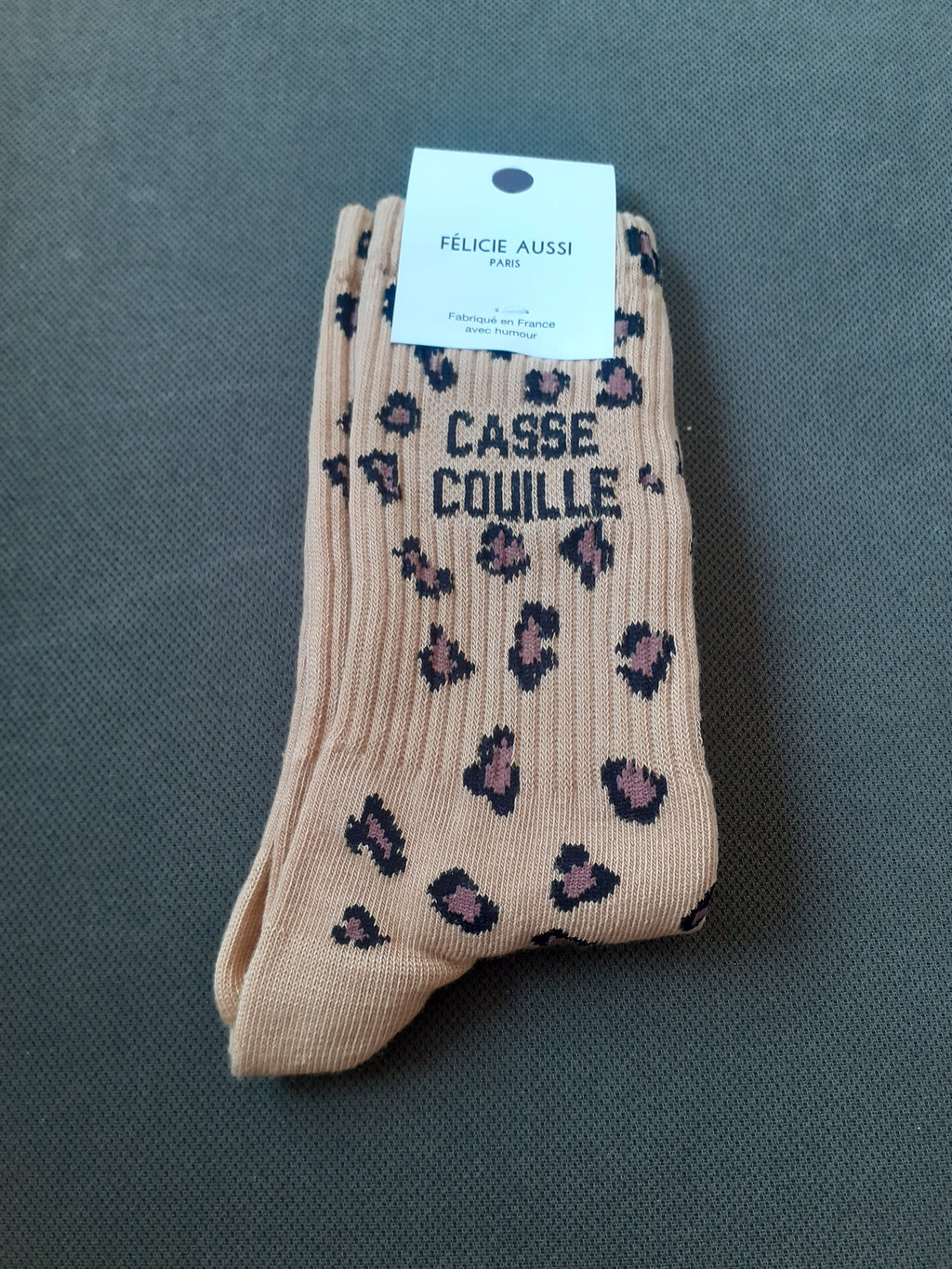 Félicie Aussi - Chaussettes - CASSE COUILLE - léopard 36/40