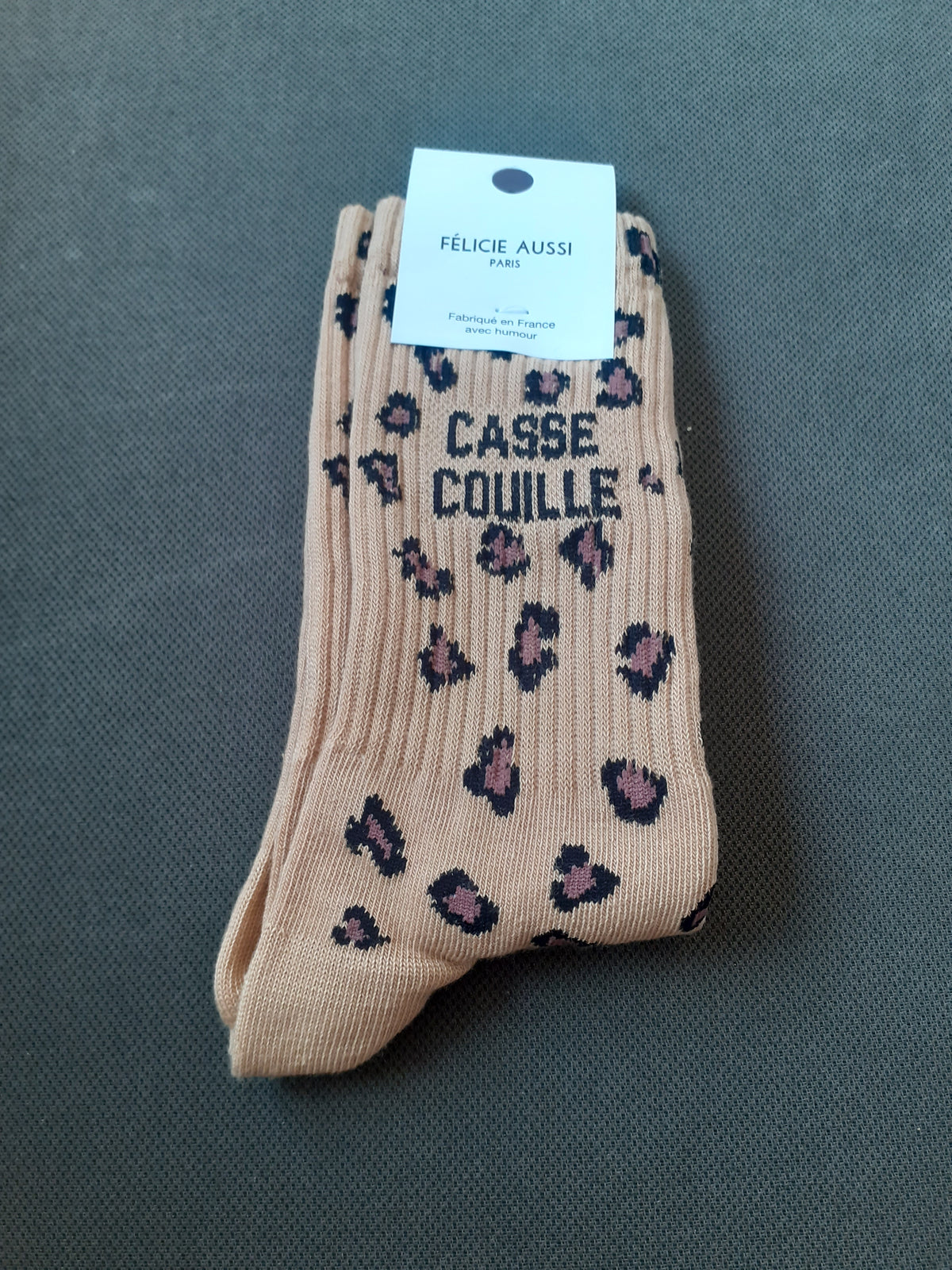 Félicie Aussi - Chaussettes - CASSE COUILLE - léopard 36/40