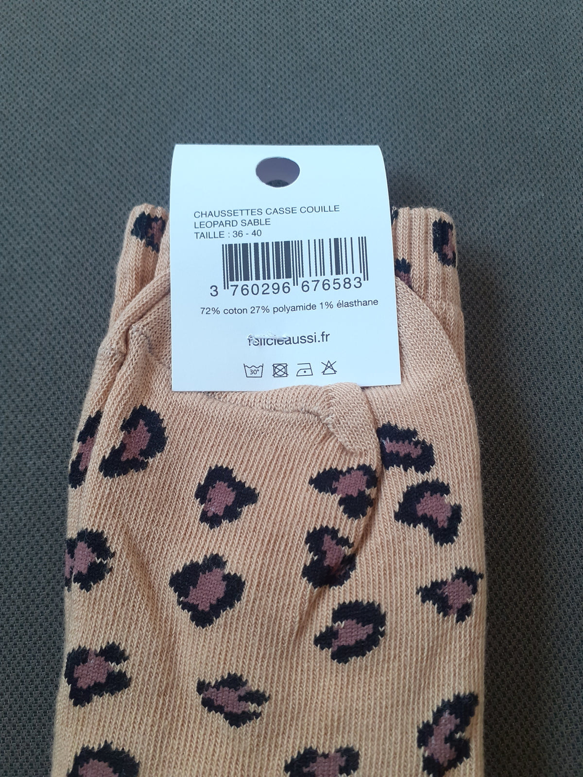 Félicie Aussi - Chaussettes - CASSE COUILLE - léopard 36/40
