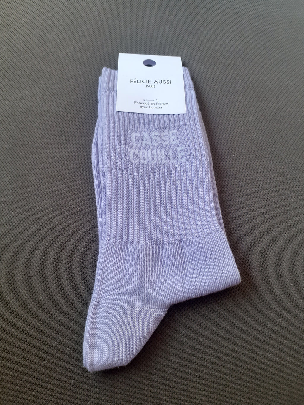 Félicie Aussi - Chaussettes - CASSE COUILLE - mauve 36/40