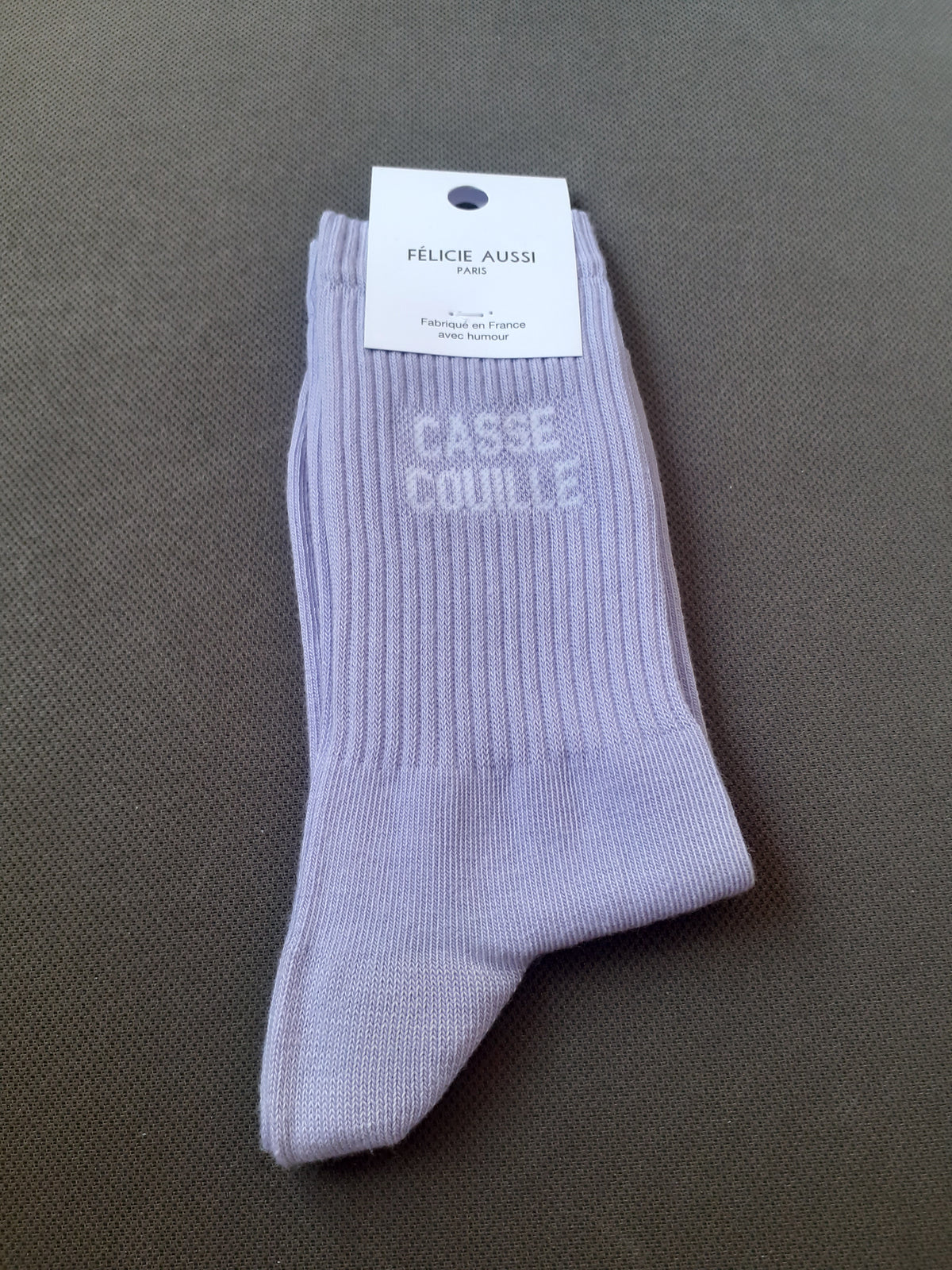 Félicie Aussi - Chaussettes - CASSE COUILLE - mauve 36/40