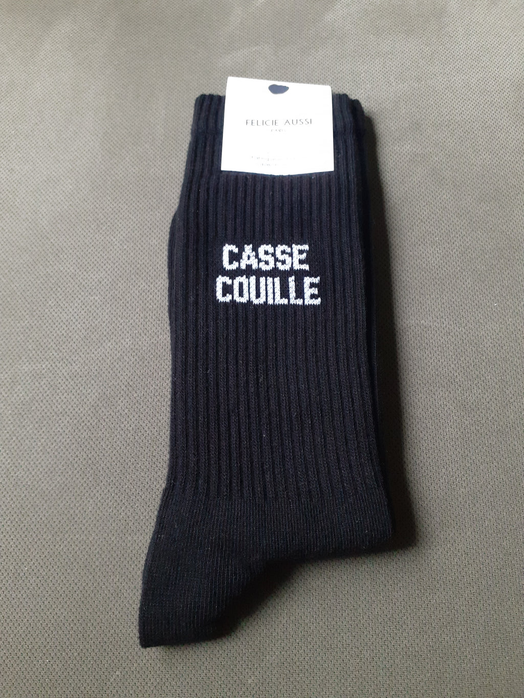 Félicie Aussi - Chaussettes - CASSE COUILLE - noire 40/45
