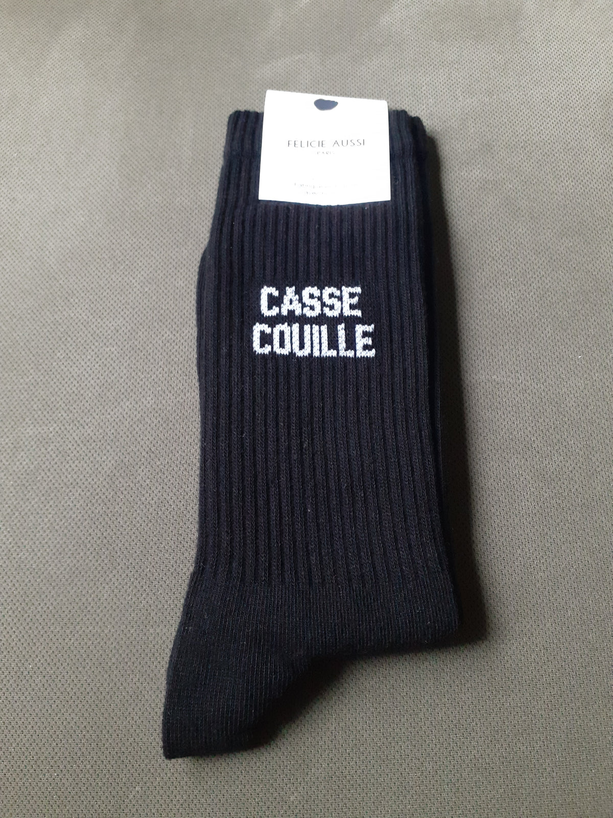 Félicie Aussi - Chaussettes - CASSE COUILLE - noire 40/45