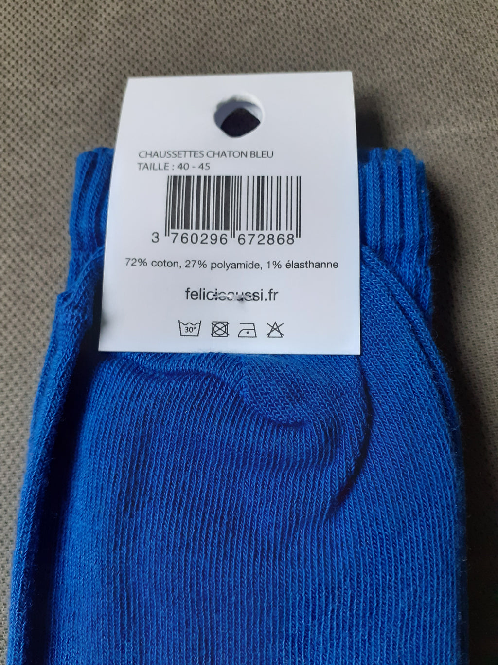 Félicie Aussi - Chaussettes - CHATON - bleu 40/45