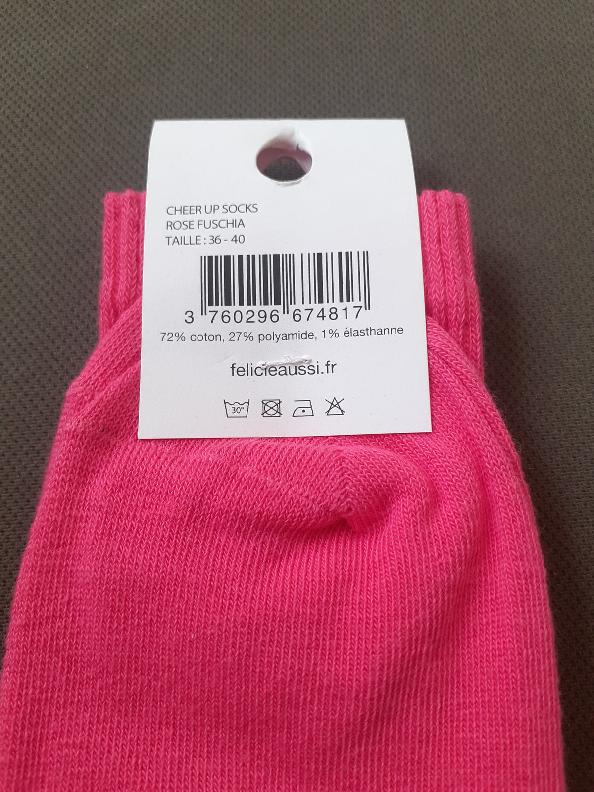 Félicie Aussi - Chaussettes - CHEER UP SOCKS - fuchsia 36/40
