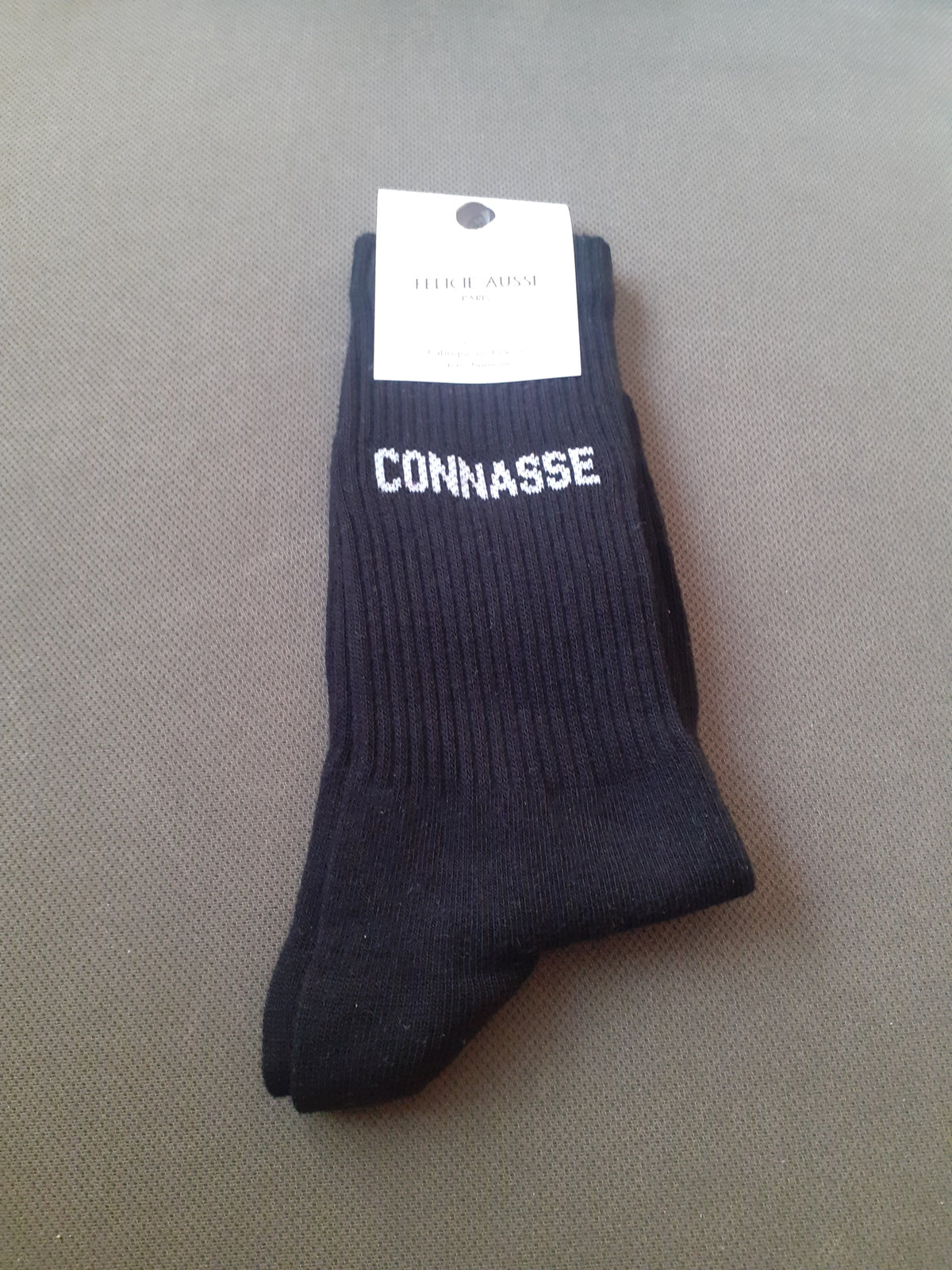 Félicie Aussi - Chaussettes - CONNASSE - noire 36/40