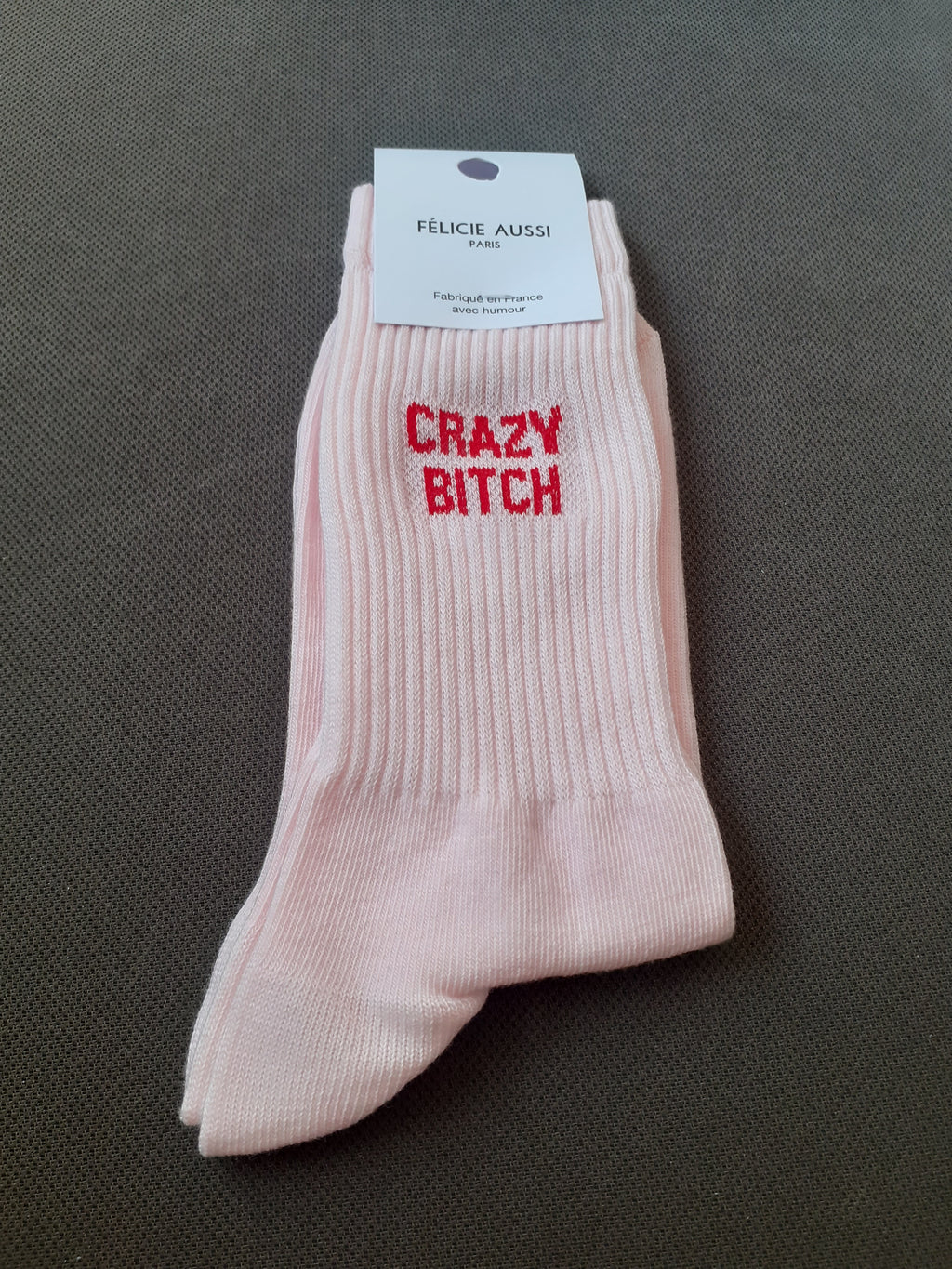 Félicie Aussi - Chaussettes - CRAZY BITCH - rose 36/40