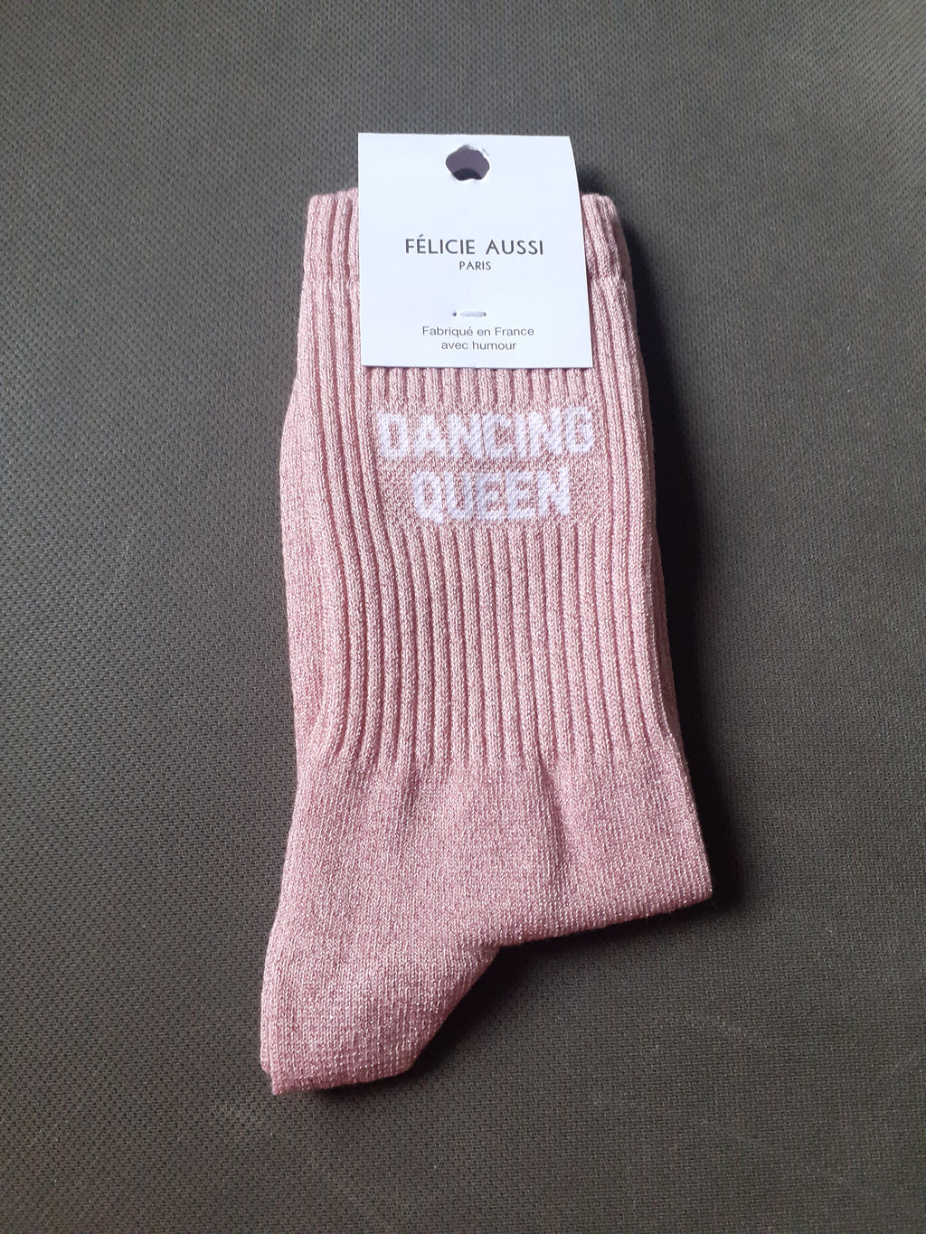Félicie Aussi - Chaussettes à paillettes - Dancing Queen - rose ballerine 36/40