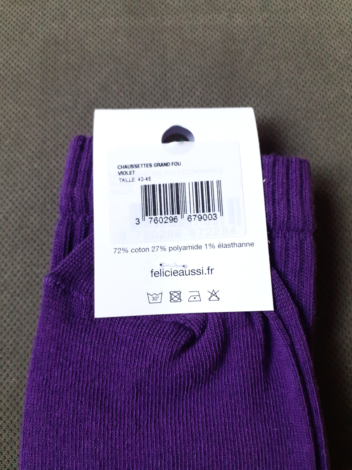 Félicie aussi - Chaussettes - GRAND FOU - violet 40/45