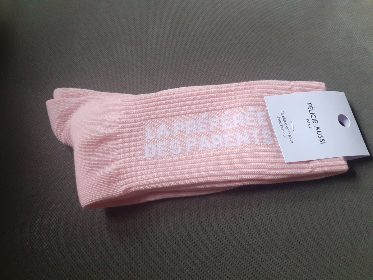 Félicie Aussi - Chaussettes - La Préférée des Parents - rose pâle 36/40