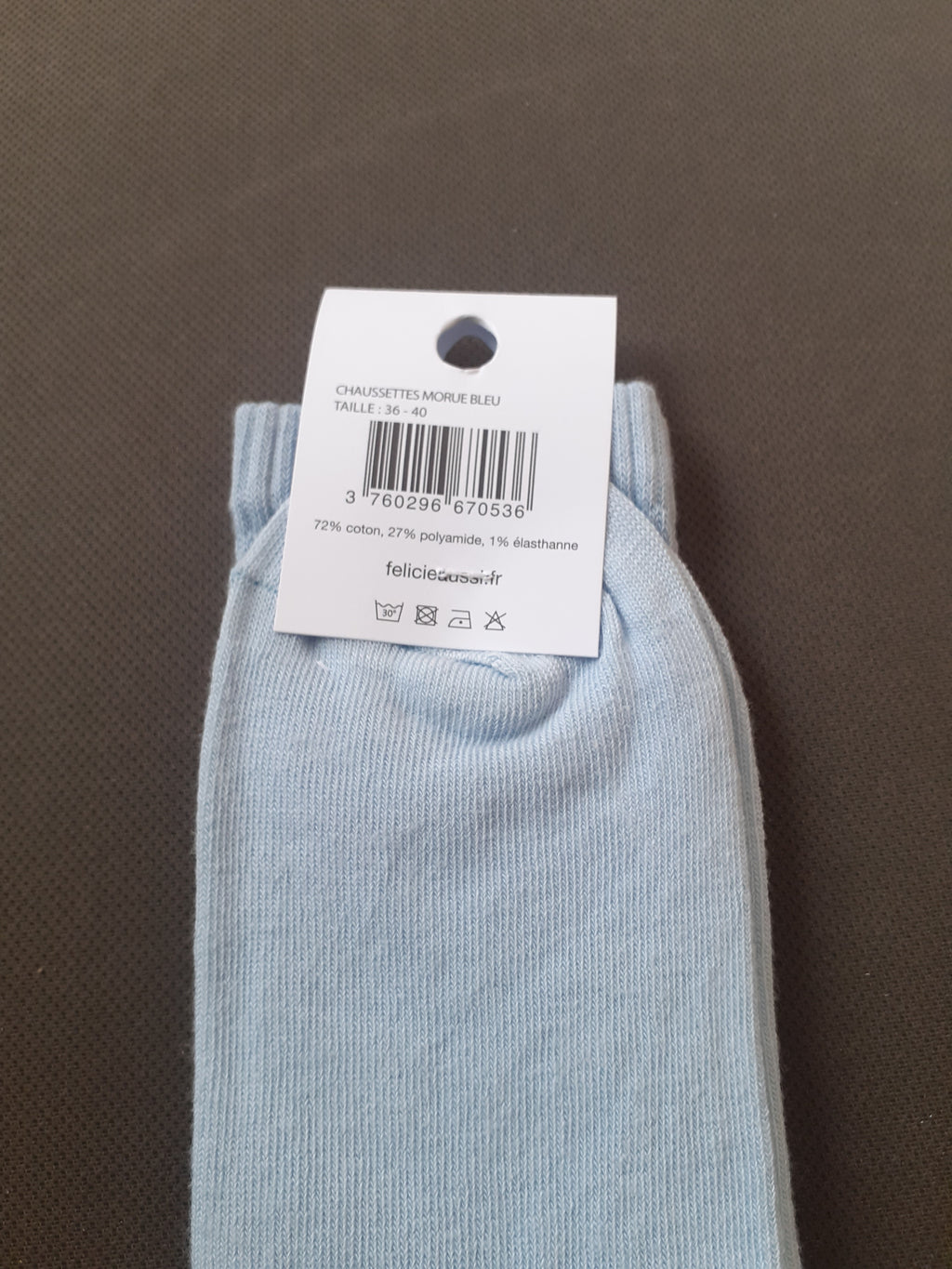 Félicie Aussi - Chaussettes - MORUE - bleu ciel 36/40