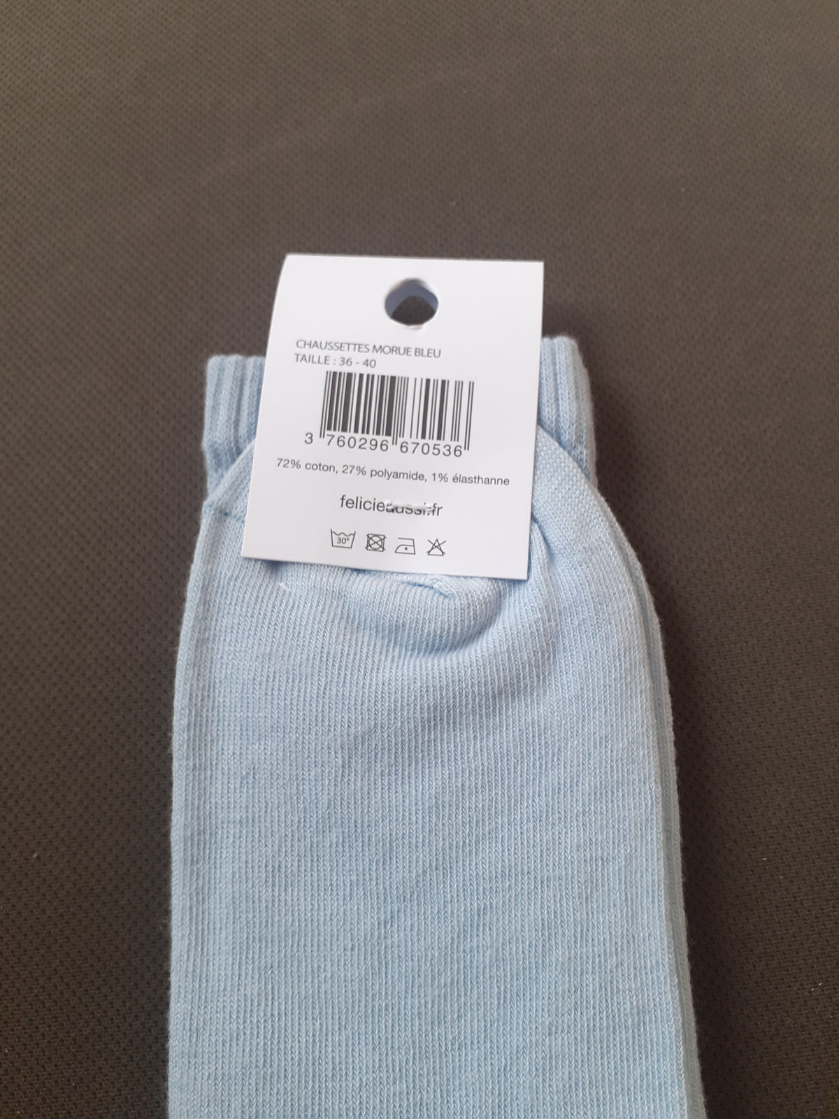 Félicie Aussi - Chaussettes - MORUE - bleu ciel 36/40