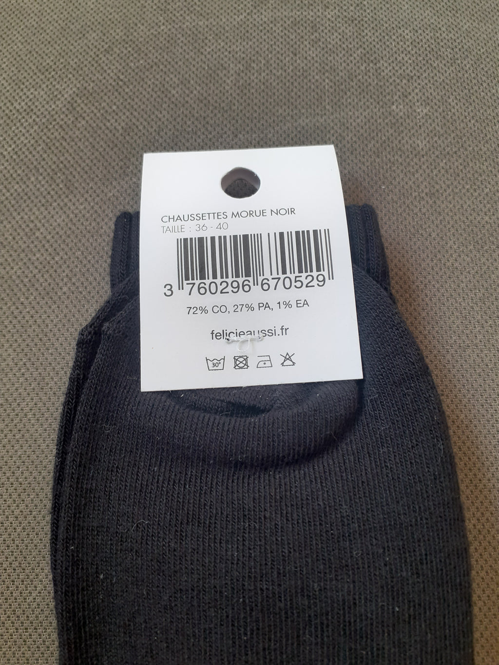 Félicie Aussi - Chaussettes - MORUE - noire 36/40