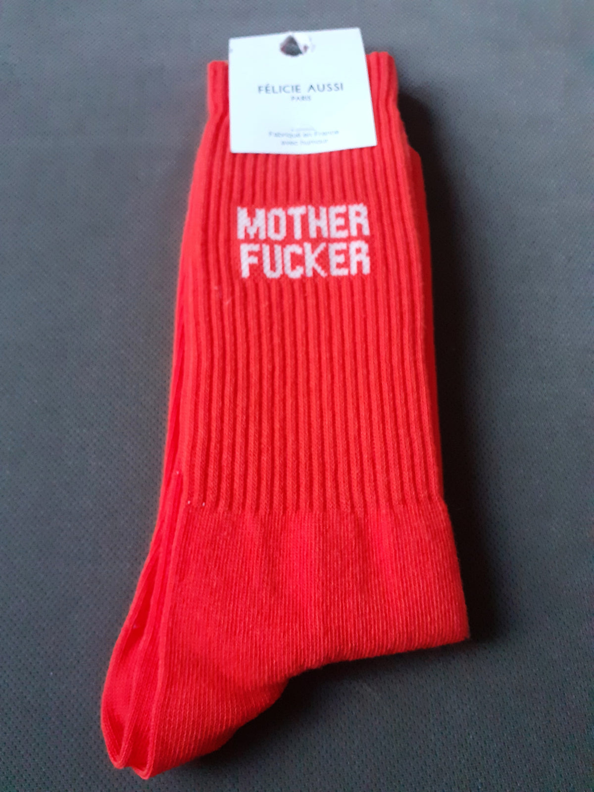 Félicie Aussi - Chaussettes - Mother Fucker - orange 40/45