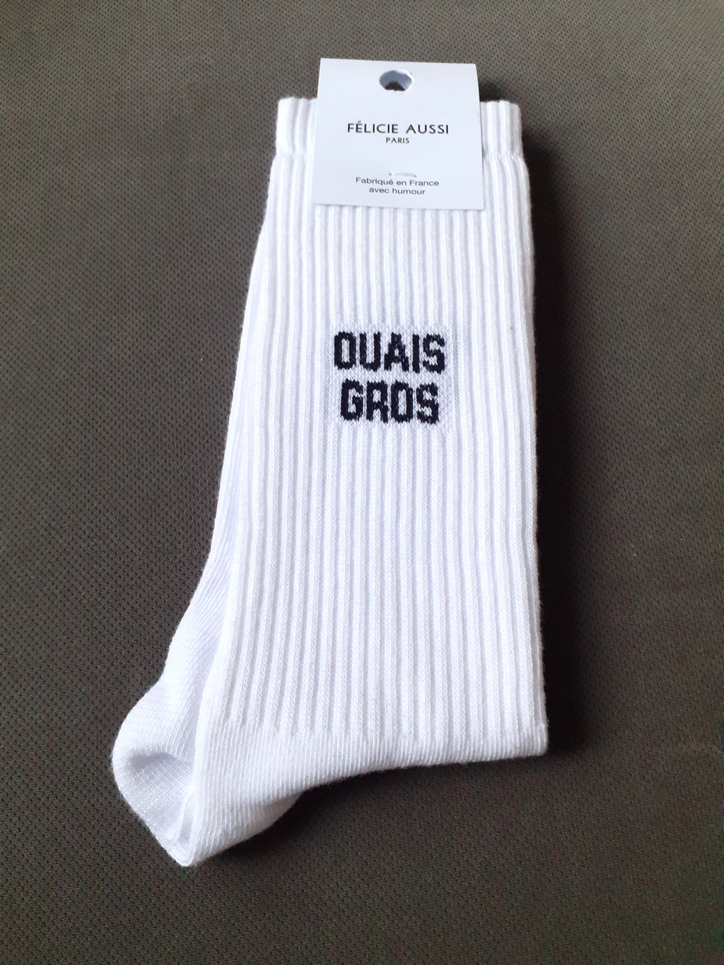 Félicie Aussi - Chaussettes - OUAIS GROS - blanc 40/45